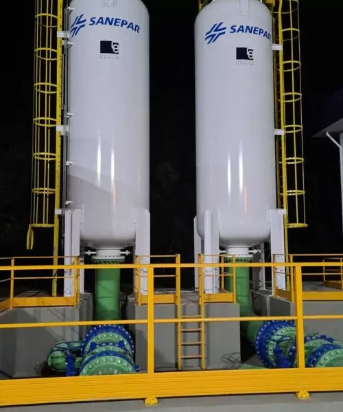 Tanques hidropneumáticos com bexiga
