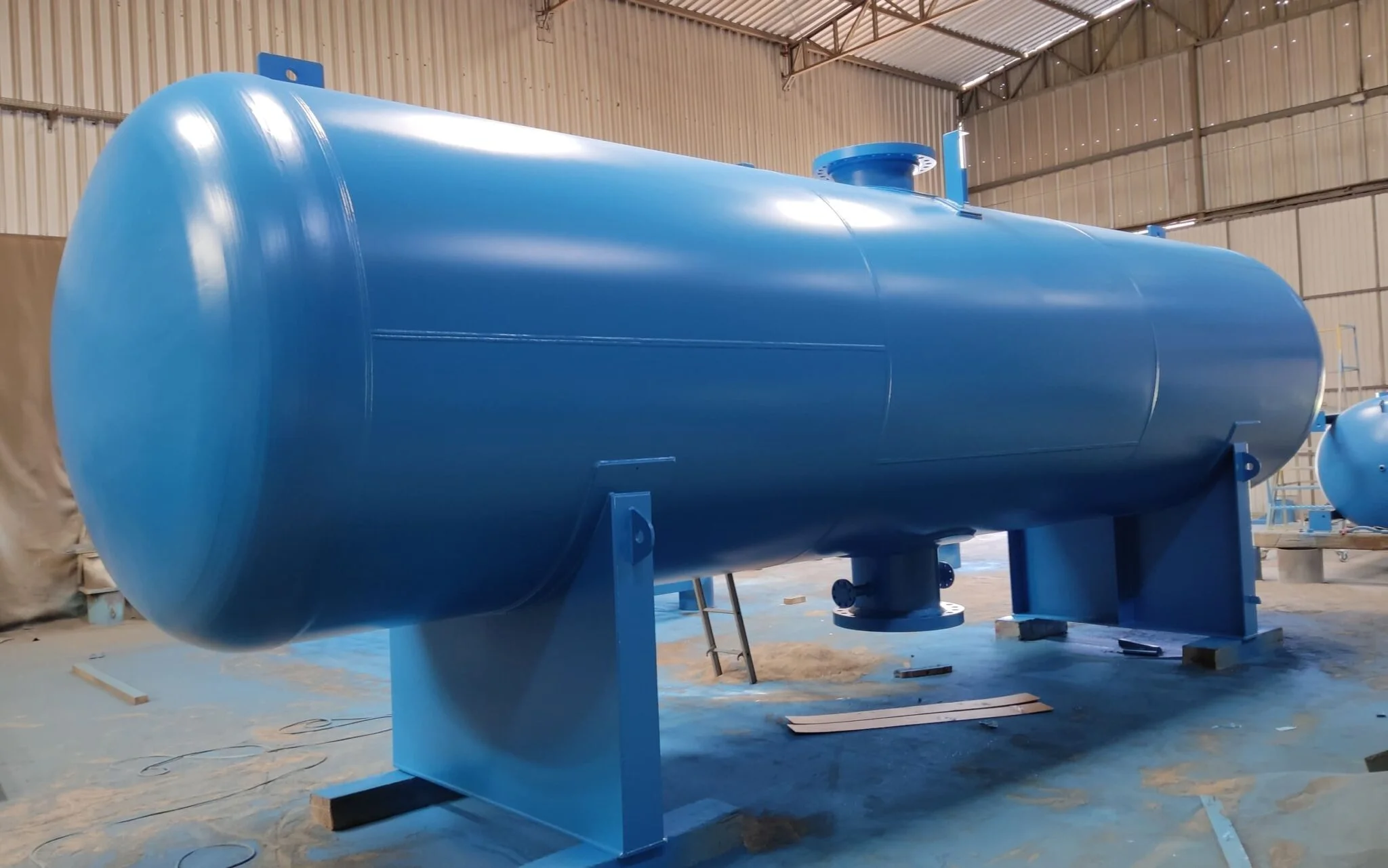 Fabricação de vasos de pressão na horizontal NR-13